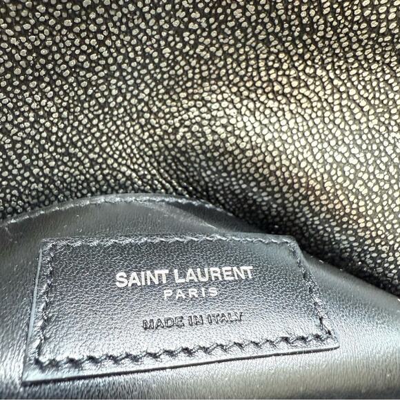 Saint Laurent Classic College Bag Matelasse Chevron Leather Medium Authentic - Picture 13 of 16